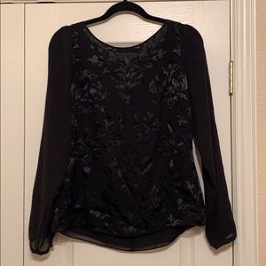 Sheer Long-Sleeved Top